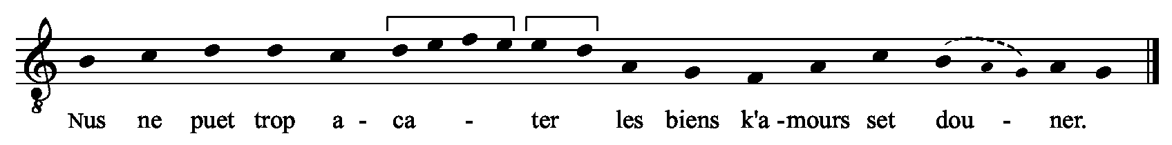 Refrain musical notation